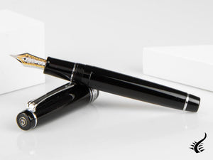 Stylo plume Sailor Professional Gear Silver, noir, chrome, 11-2037-420