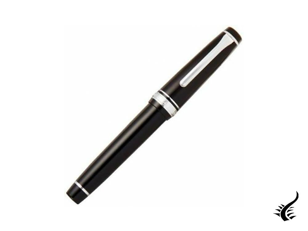 Stylo plume Sailor Professional Gear Silver, noir, chrome, 11-2037-420