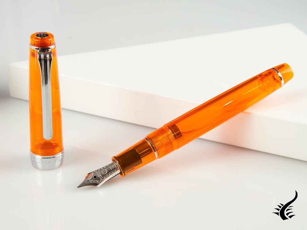 Stylo plume Sailor Professional Gear Slim Demonstrator, orange, chrome