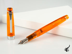 Sailor Professional Gear Slim Demonstrator Fountain Pen, Orange, Chrome