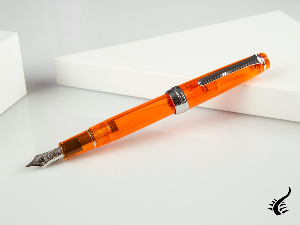 Stylo plume Sailor Professional Gear Slim Demonstrator, orange, chrome