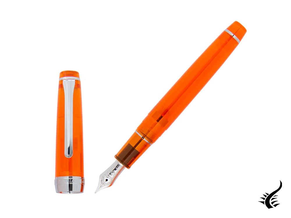 Stylo plume Sailor Professional Gear Slim Demonstrator, orange, chrome