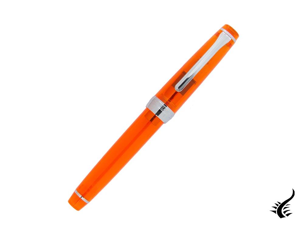 Stylo plume Sailor Professional Gear Slim Demonstrator, orange, chrome