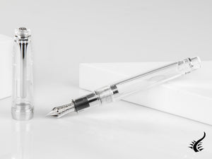 Stylo plume Sailor Professional Gear Slim Demonstrator argenté, chrome