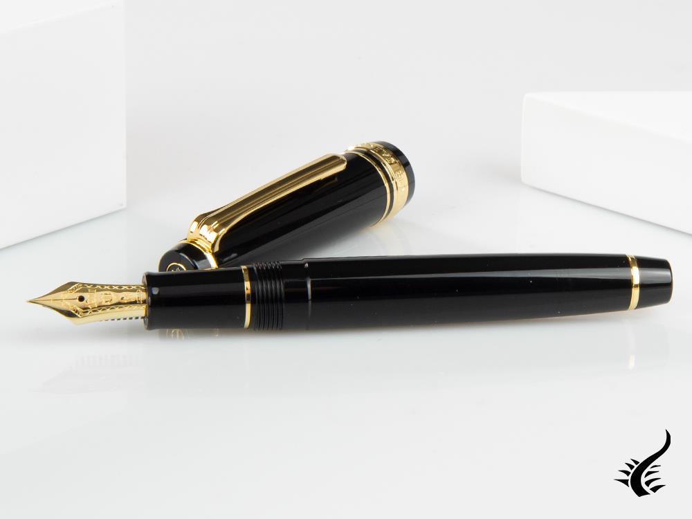 Sailor Professional Gear Slim Gold Fountain Pen, Black, 11-1221-420