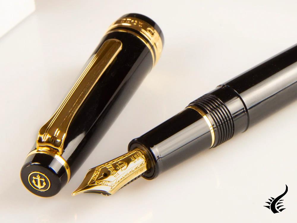 Stylo plume Sailor Professional Gear Slim Gold, noir, 11-1221-420