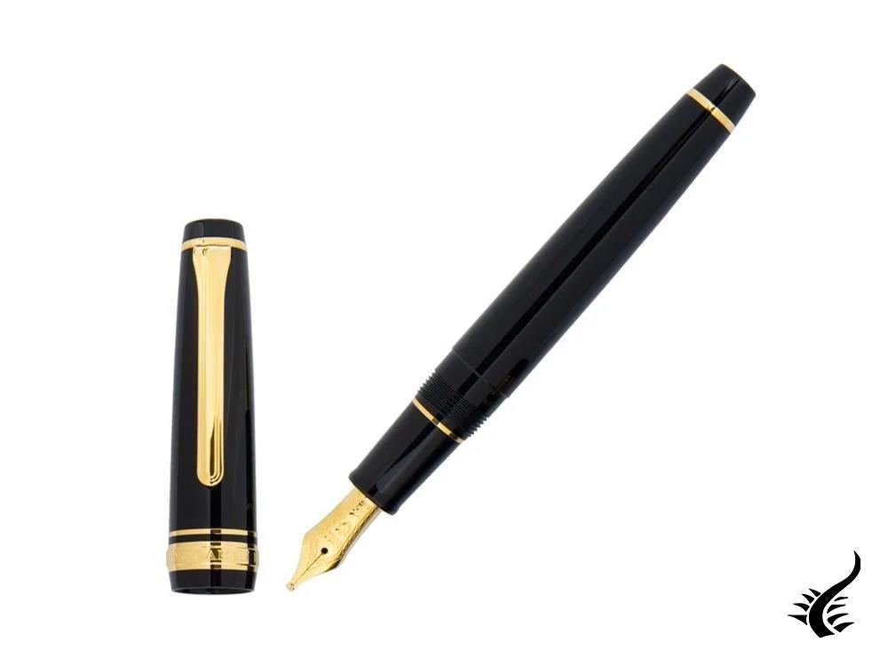 Sailor Professional Gear Slim Gold Fountain Pen, Black, 11-1221-420