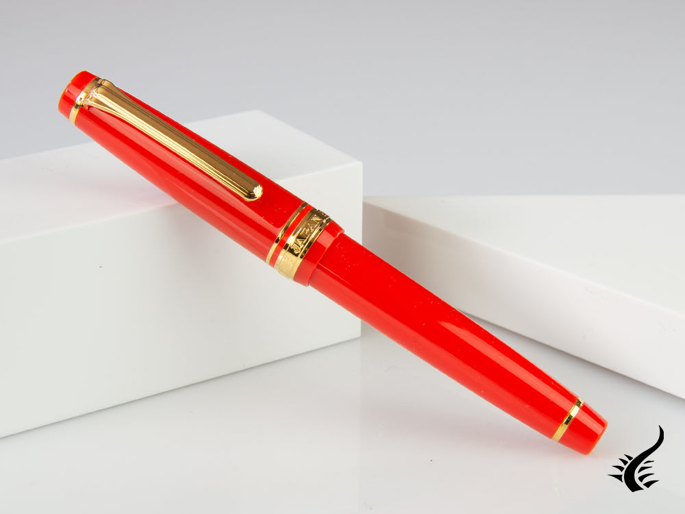 Sailor Professional Gear Slim Gold Fountain Pen, Red, 11-1221-430