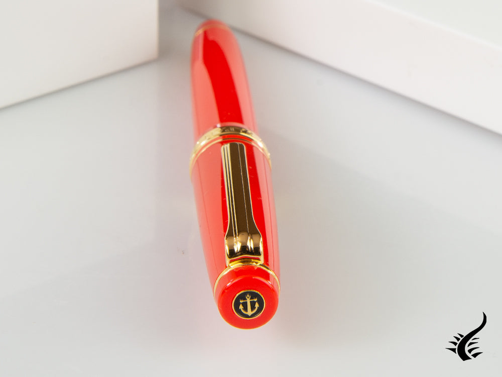 Sailor Professional Gear Slim Gold Fountain Pen, Red, 11-1221-430