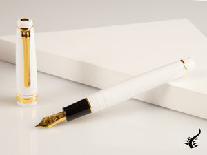 Sailor Professional Gear Slim Gold Fountain Pen, White, 11-1221-410