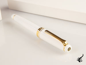 Sailor Professional Gear Slim Gold Fountain Pen, White, 11-1221-410