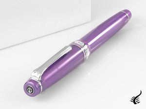 Stylo plume Sailor Professional Gear Slim Silver, violet métallisé