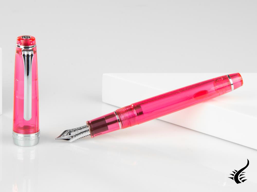 Stylo plume Sailor ProfessionalGear Slim Demonstrator, rose, chrome