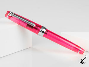 Sailor ProfessionalGear Slim Demonstrator Fountain Pen, Pink, Chrome