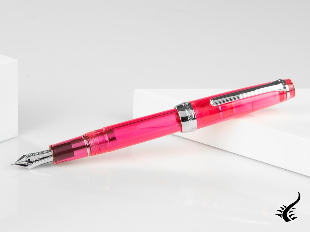 Stylo plume Sailor ProfessionalGear Slim Demonstrator, rose, chrome