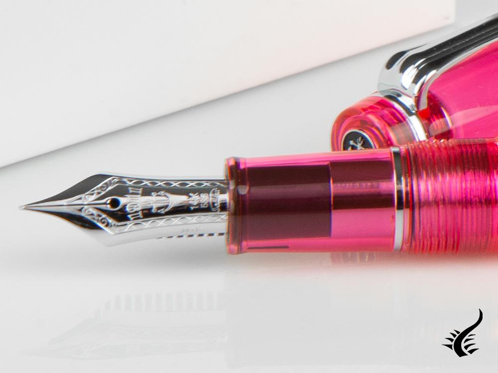 Stylo plume Sailor ProfessionalGear Slim Demonstrator, rose, chrome