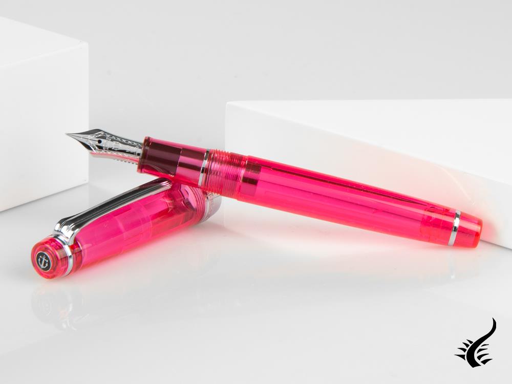 Stylo plume Sailor ProfessionalGear Slim Demonstrator, rose, chrome