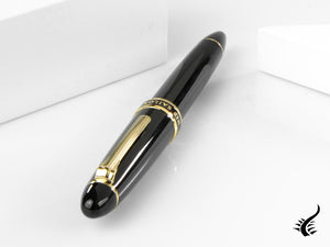 Sailor Special Nib Naginata Cross Music Fountain Pen, 21k Gold