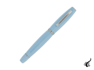 Scribo Feel Fountain Pen, Blue Resin, Ruthenium trim, FEEFP03RT1803