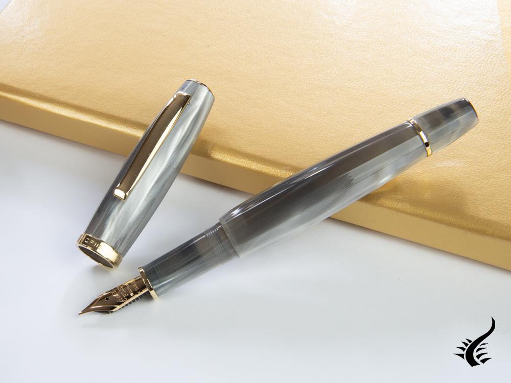 Scribo Feel "Grigio Giorno" Fountain Pen, Flex, Lim. Ed., FEEFP06LG1403