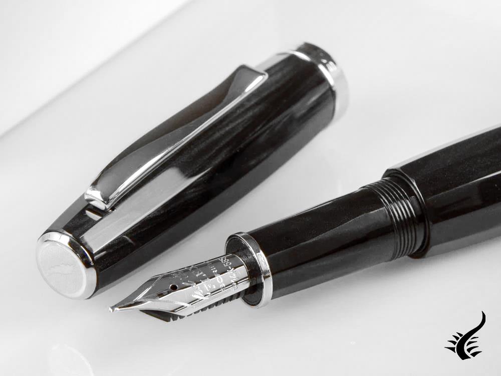 Scribo Feel Vulcano Fountain Pen, Black, Limited Edition, FEEFP17PL1403