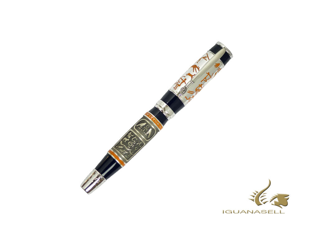 Stylo plume Scribo Pittura, argent, édition limitée, plume flexible, PITFP02RH1403