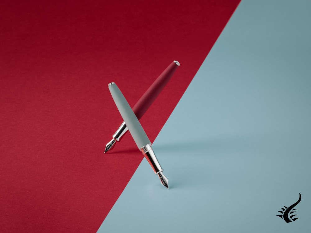 Set Caran d'Ache Léman Alpine Blue Fountain Pen and Ink Bottle, 4799.755