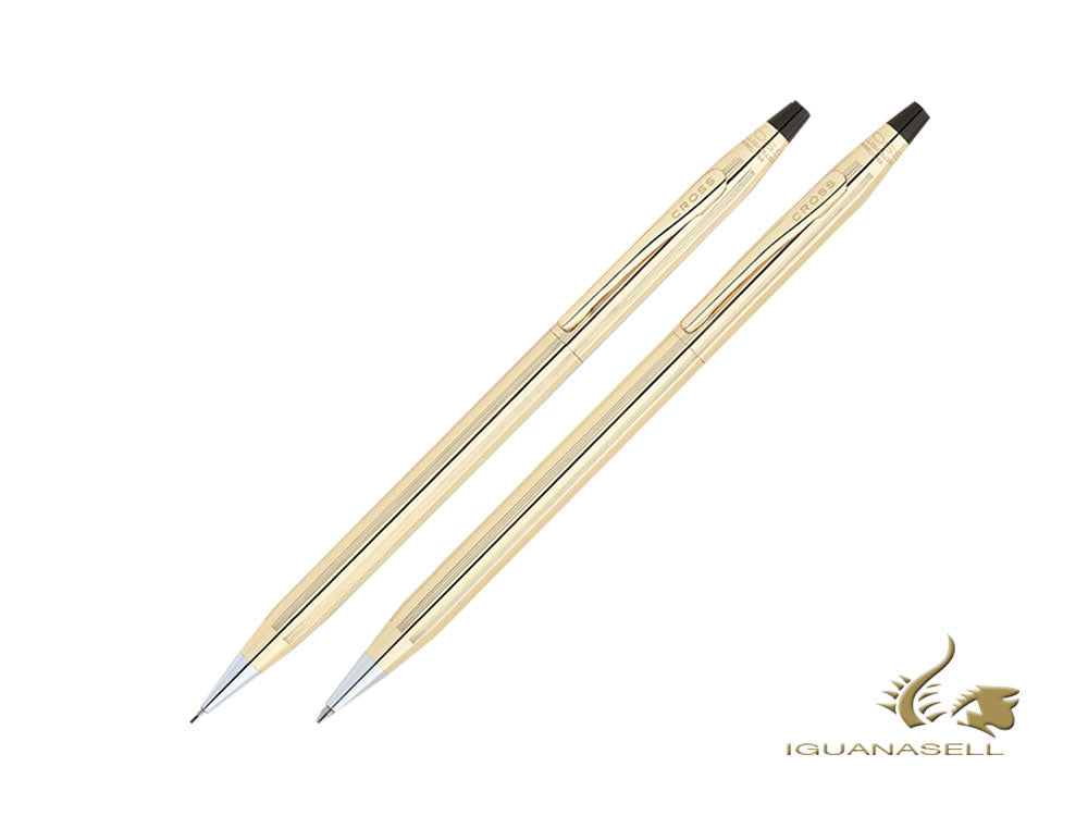 Cross Classic Century Ballpoint pen & Pencil Set, 10K Gold Filled, Polished