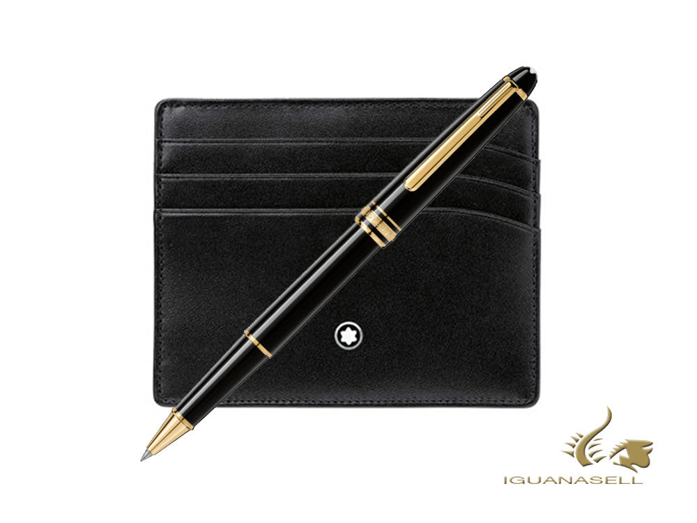 Set Montblanc Meisterstück Classique Rollerball pen and Pocket Holder, 123752