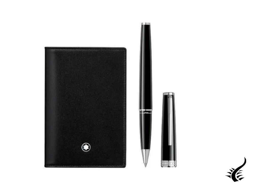 Set Montblanc Pix Rollerball Pen and Meisterstück Business Card Holder, 128954