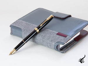 Set Parker Sonnet Fountain Pen, Lacquer, Gold Trim, Black, 1978402