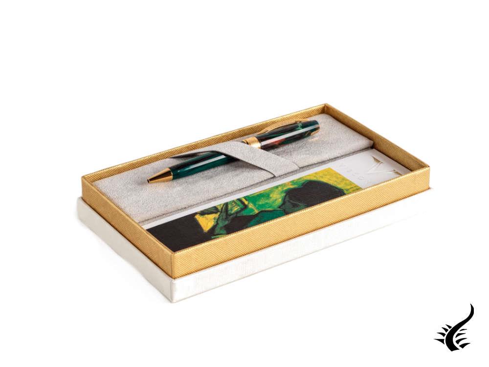 Set Visconti Van Gogh The Novel Reader Ballpoint pen, Resin, Green, KP12-20-BP