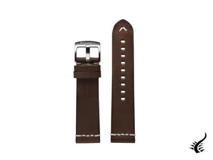 Spinnaker Accessories Strap, Leather strap, Chocolate, 24mm, Buckle