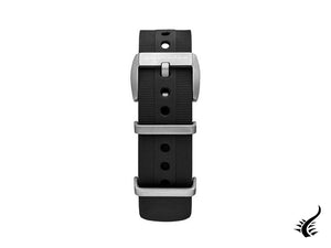 Spinnaker Accessories Strap, Rubber strap, Petrol Black, 22mm, Stainless Steel