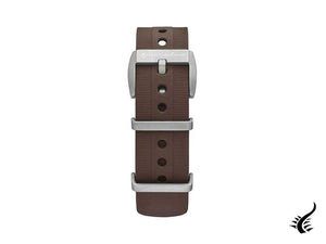 Spinnaker Accessories Strap, Rubber strap, Coffee Brown, 22mm, Stainless Steel