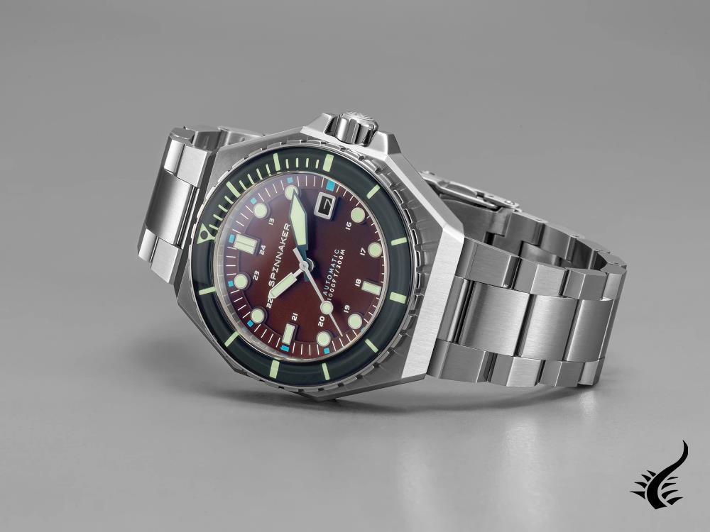 Spinnaker Dumas Bordeaux Automatic Watch, Burgundy, 44 mm, 30 atm, SP-5081-AA