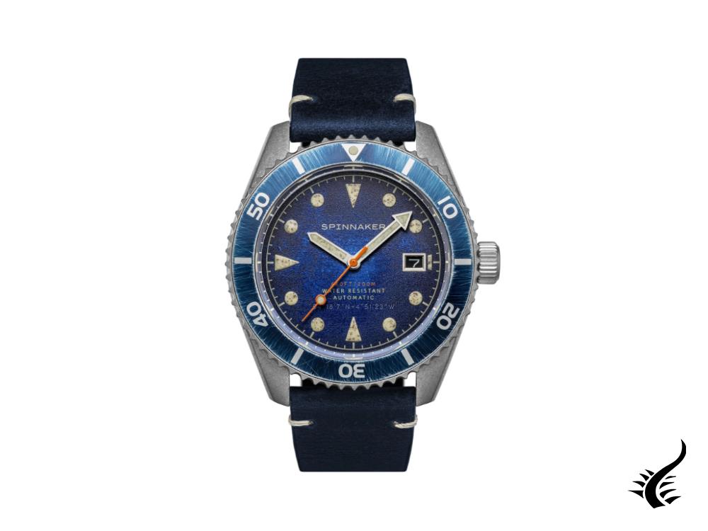 Spinnaker Wreck Automatic Watch, Blue, 44 mm, 20 atm, SP-5089-02