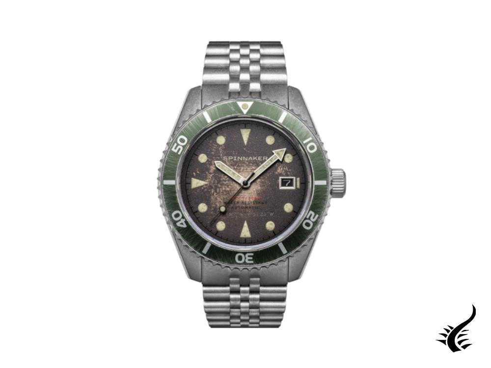 Montre automatique Spinnaker Wreck, marron, 44 mm, 20 atm, SP-5089-22