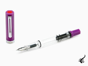 Twsbi Eco Lilac Fountain Pen, Resin, Transparent, M7448800