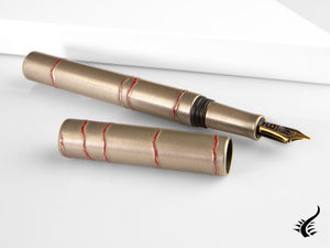 Taccia Kaga-Wajima White Birch Fountain Pen, Limited Edition