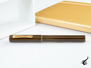 Stylo plume Taccia Kaku-Tate LE Thin Stripe Money, ébonite et urushi