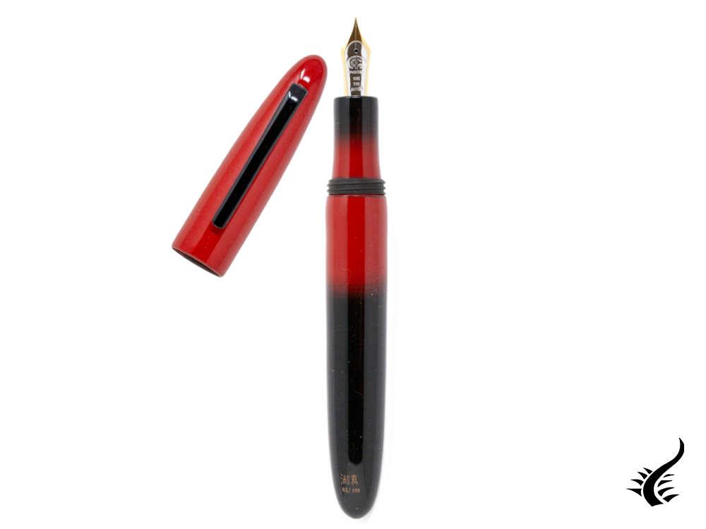 Taccia Miyabi Earth LE Bokashi Lava  Fountain Pen, TME-1395F-BL