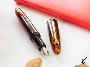 Stylo plume Taccia Miyabi Maki-e Amber Crystal, édition limitée