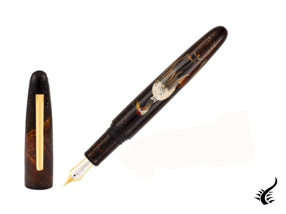 Taccia Miyabi Maki-e Dancing Crane Fountain Pen, Limited Edition