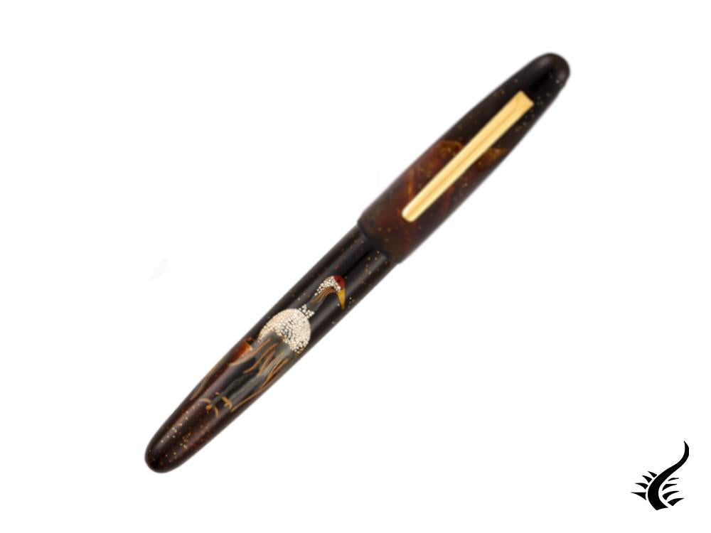 Taccia Miyabi Maki-e Dancing Crane Fountain Pen, Limited Edition