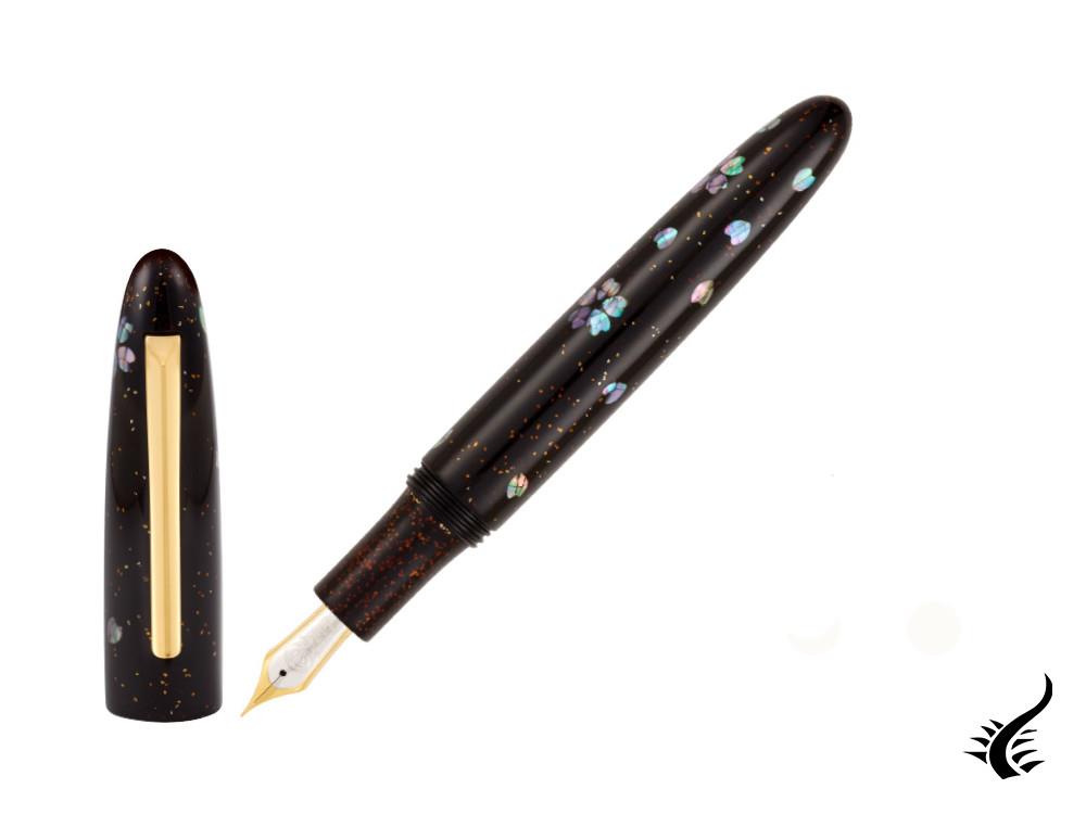 Taccia Miyabi Maki-e Midnight Sakura Fountain Pen, Limited Edition