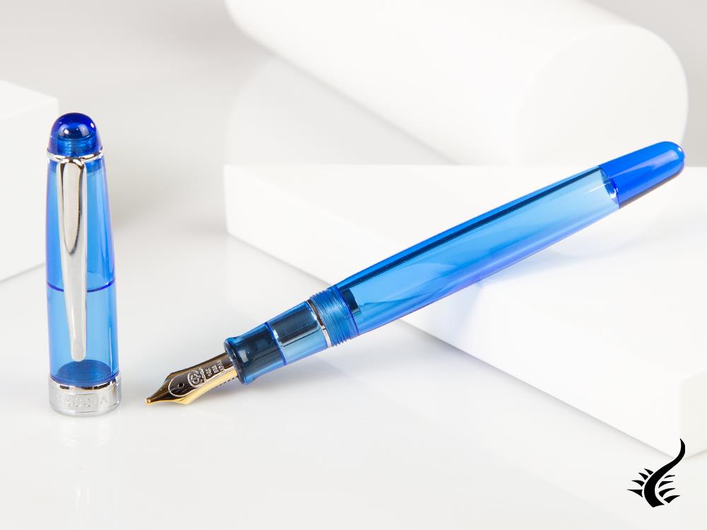 Taccia Spotlight Airline Blue Fountain Pen, Resin, TSL-14F-AB