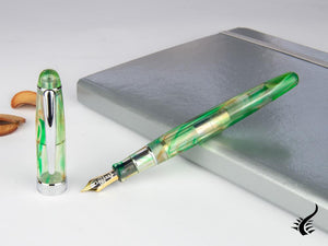 Taccia Spotlight Forest Eye Fountain Pen, Resin, Green, TSL-14F-FE