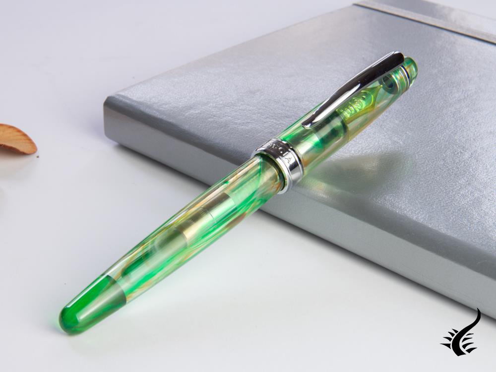 Stylo plume Taccia Spotlight Forest Eye, résine, vert, TSL-14F-FE