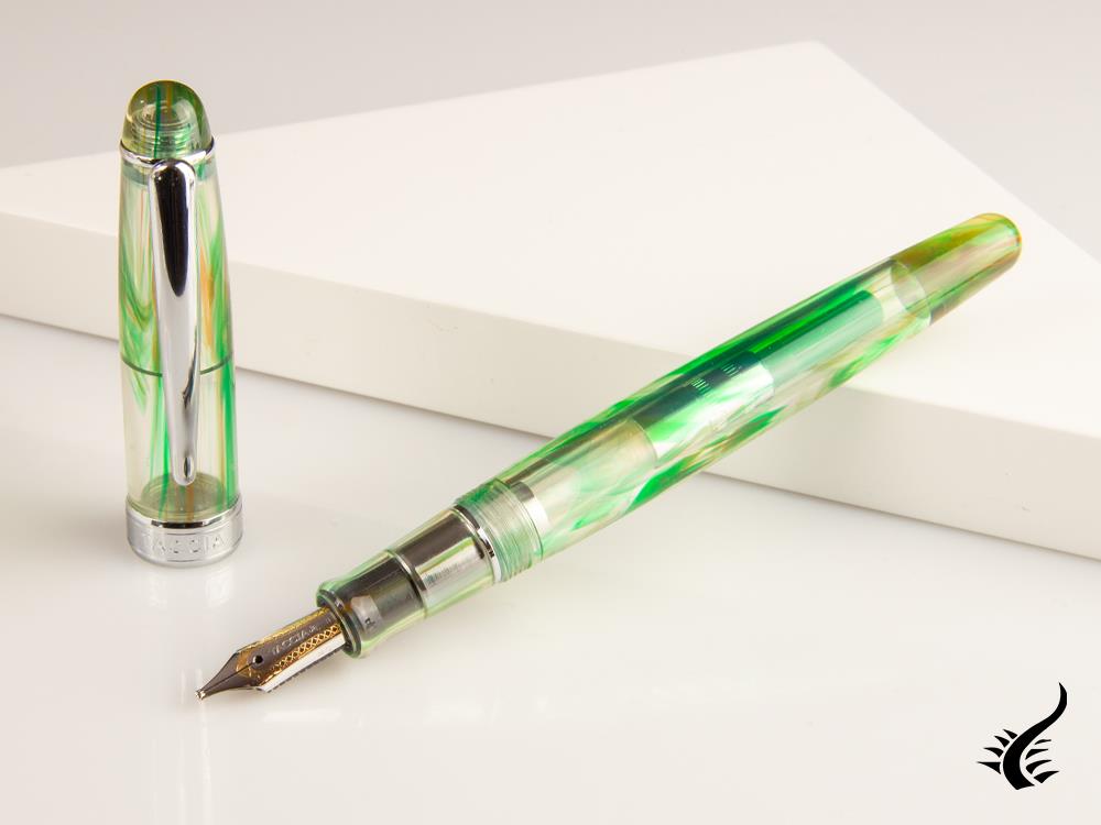 Taccia Spotlight Forest Eye Fountain Pen, Resin, Green, TSL-SSF-FE